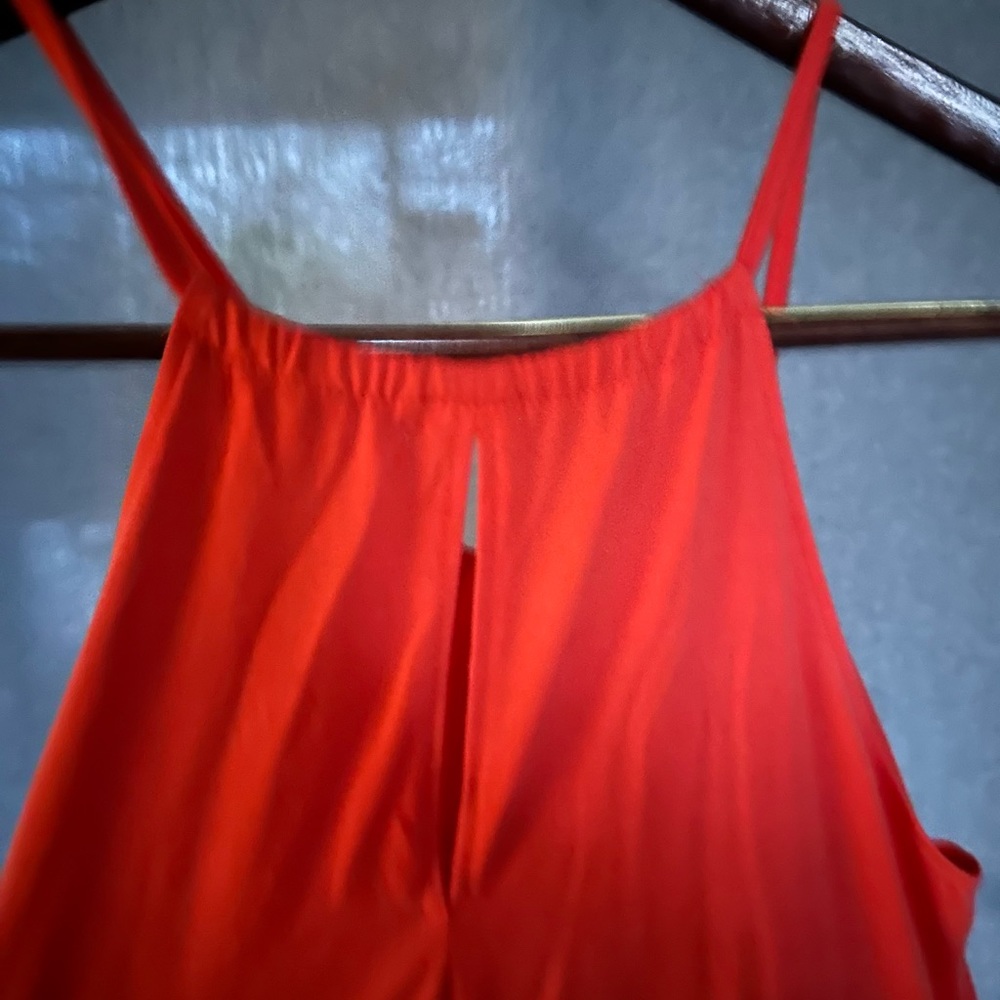 Orange/coral slip on dress - Maxi dress - medium/ large